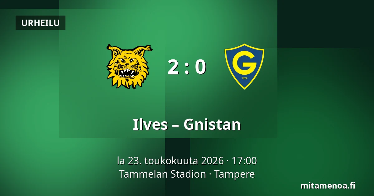 Ilves – Gnistan — Tammelan Stadion, Tampere