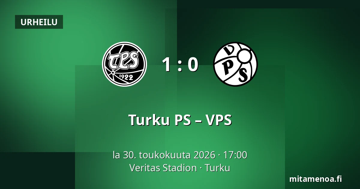 Turku PS – VPS — Veritas Stadion, Turku