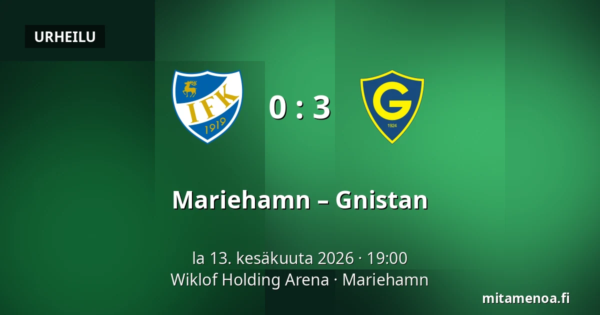 Mariehamn – Gnistan — Wiklof Holding Arena, Maarianhamina