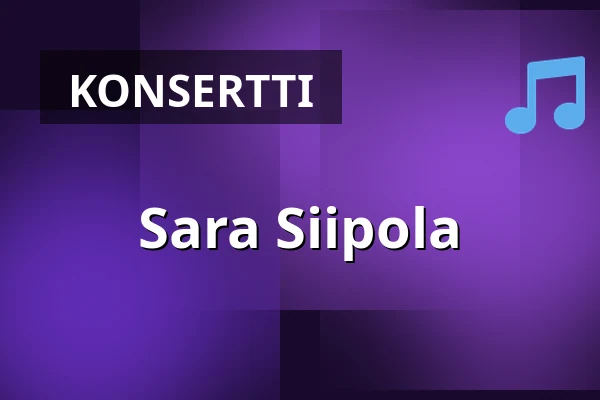 Sara Siipola — Luuniemen Juhlakenttä, Iisalmi