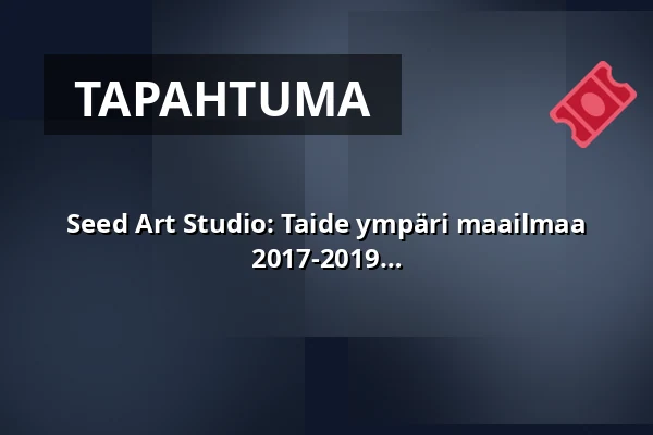 Seed Art Studio: Taide ympäri maailmaa (taidetta englanniksi) – 7–9-vuotiaat, 2017-2019 syntyneet — Annantalo, Helsinki