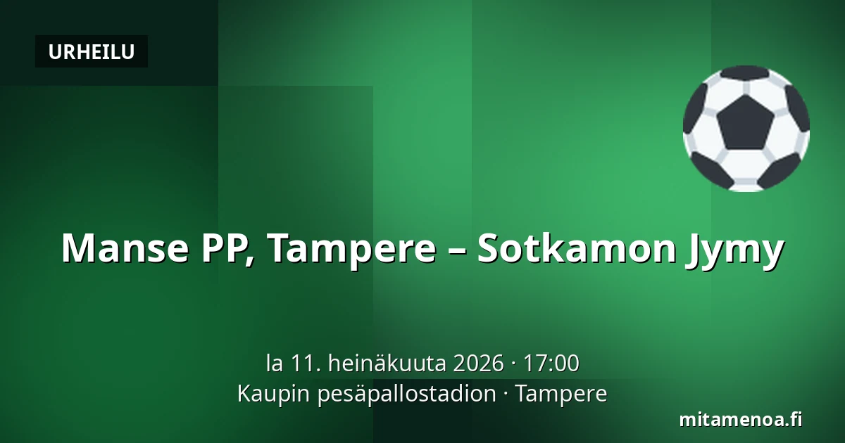 Manse PP, Tampere – Sotkamon Jymy — Kaupin pesäpallostadion, Tampere