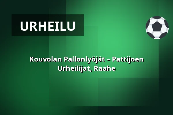 Kouvolan Pallonlyöjät – Pattijoen Urheilijat, Raahe — KSS Energia Areena, Kouvola