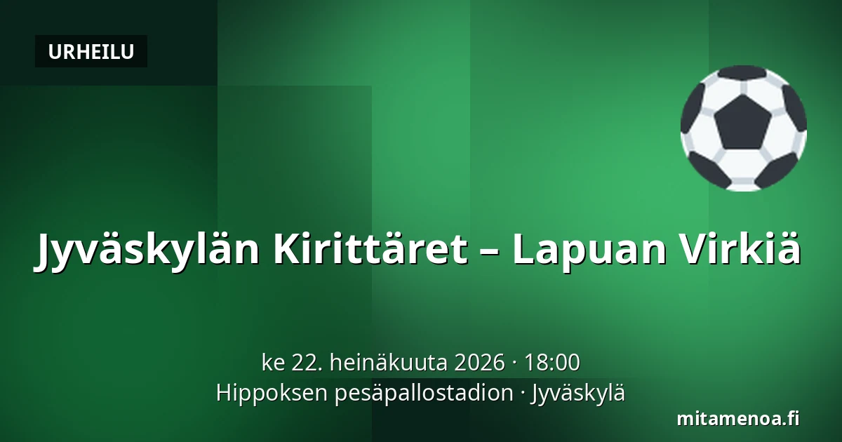 Jyväskylän Kirittäret – Lapuan Virkiä — Hippoksen pesäpallostadion, Jyväskylä