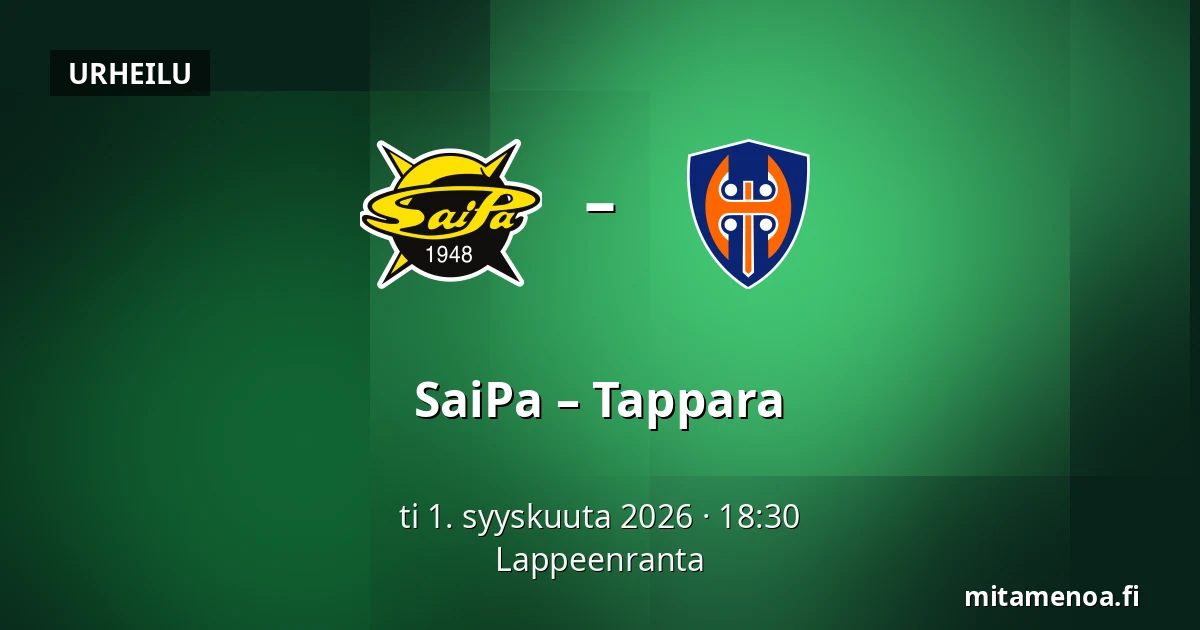 SaiPa – Tappara — Lappeenranta