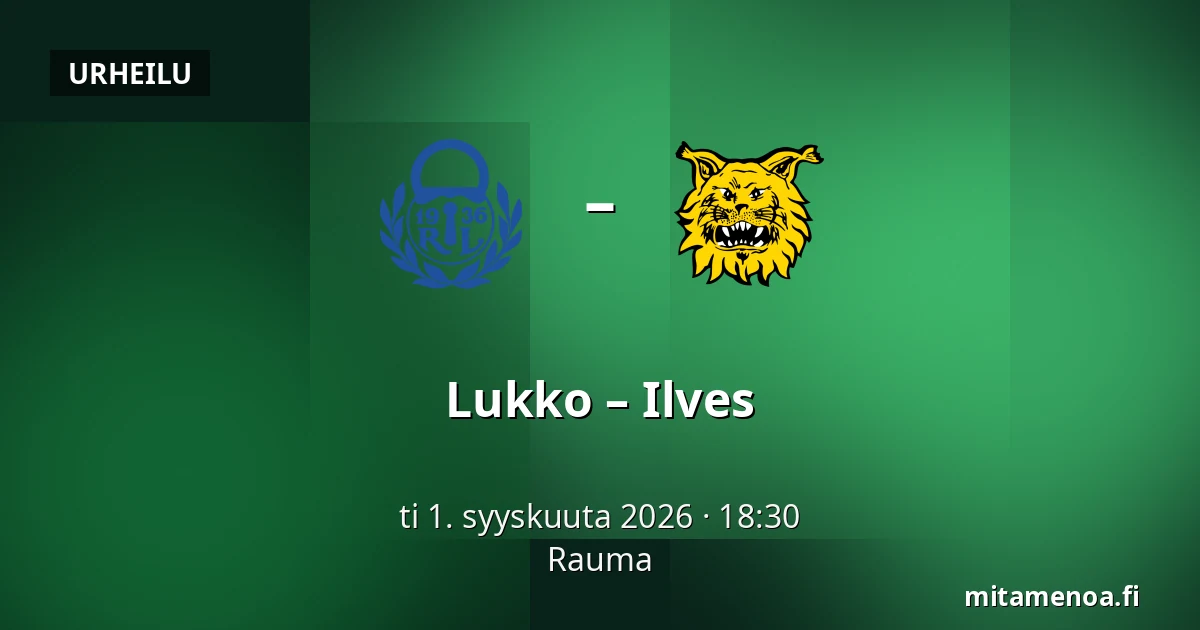 Lukko – Ilves — Rauma