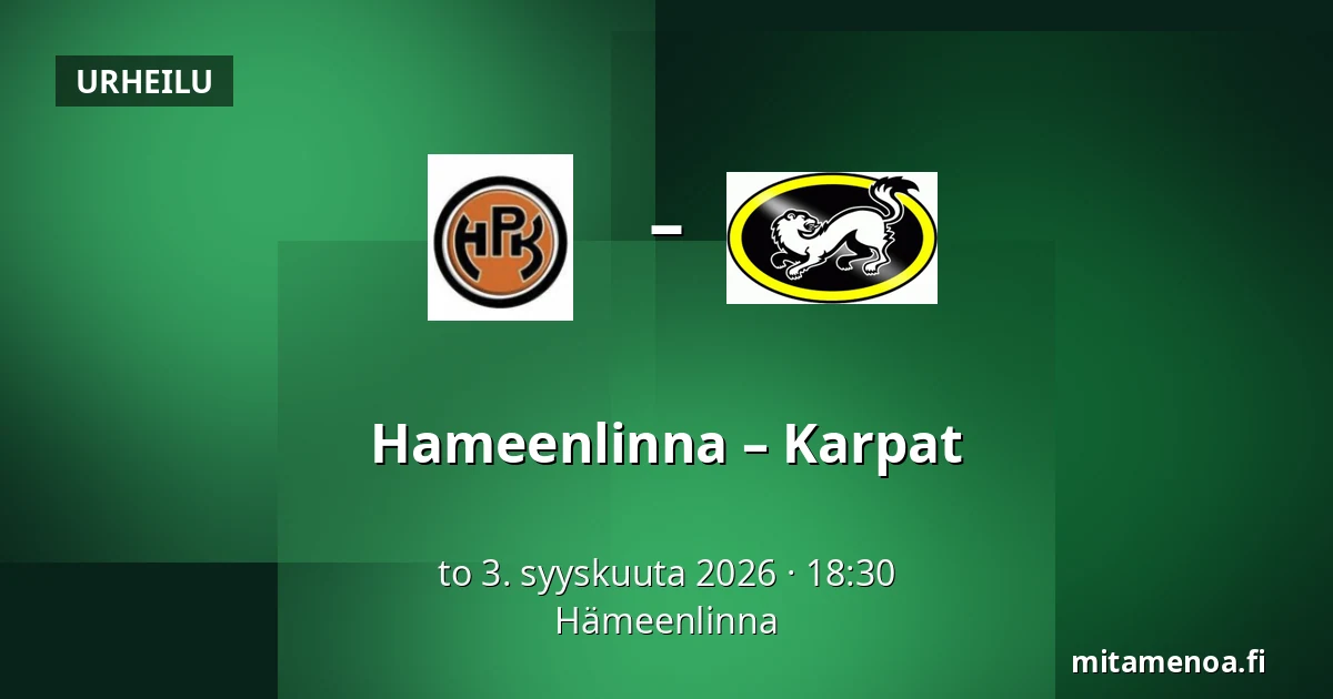Hameenlinna – Karpat — Hämeenlinna