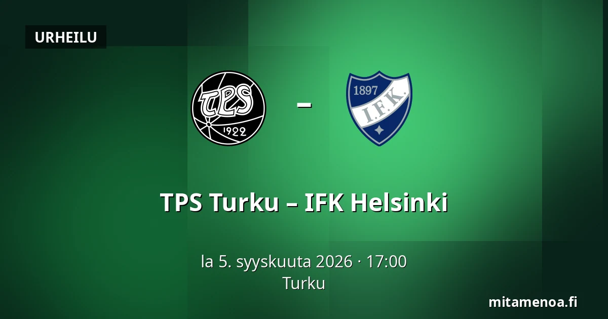 TPS Turku – IFK Helsinki — Turku