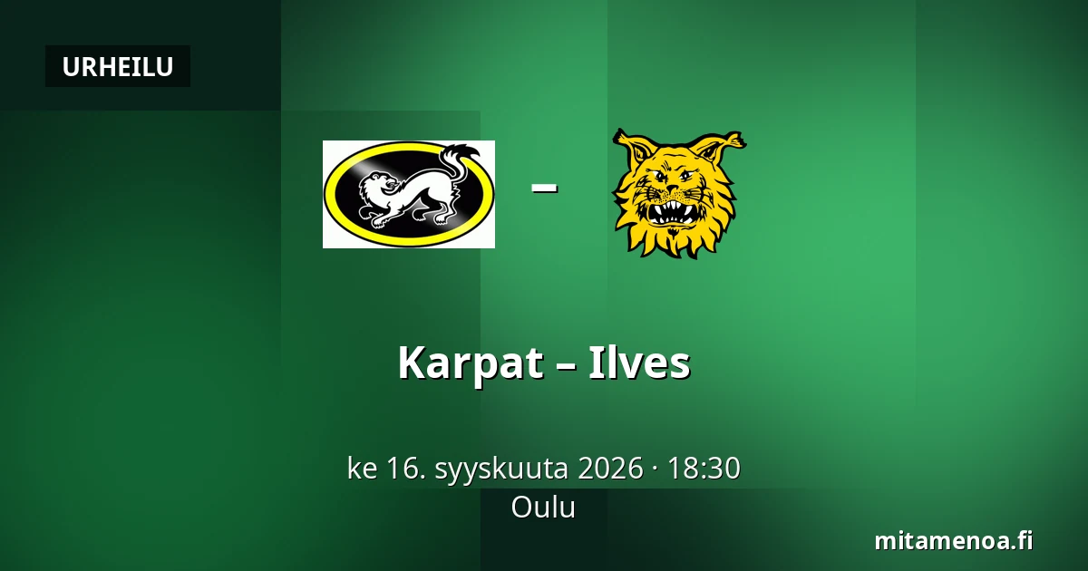 Karpat – Ilves — Oulu