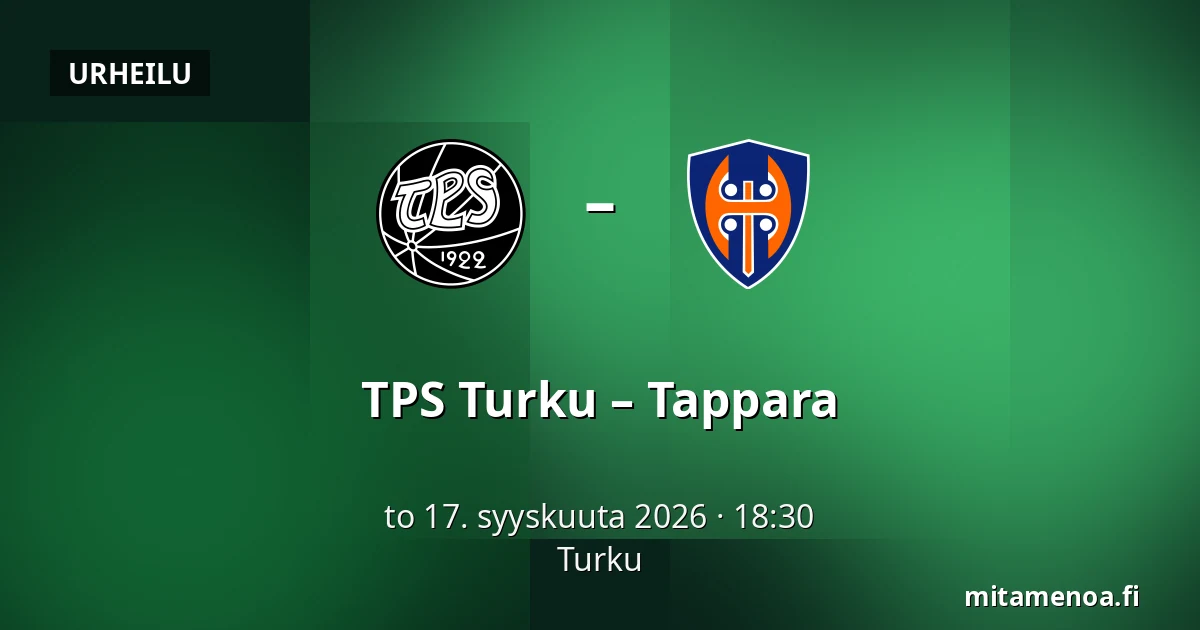 TPS Turku – Tappara — Turku