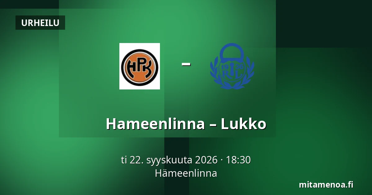 Hameenlinna – Lukko — Hämeenlinna