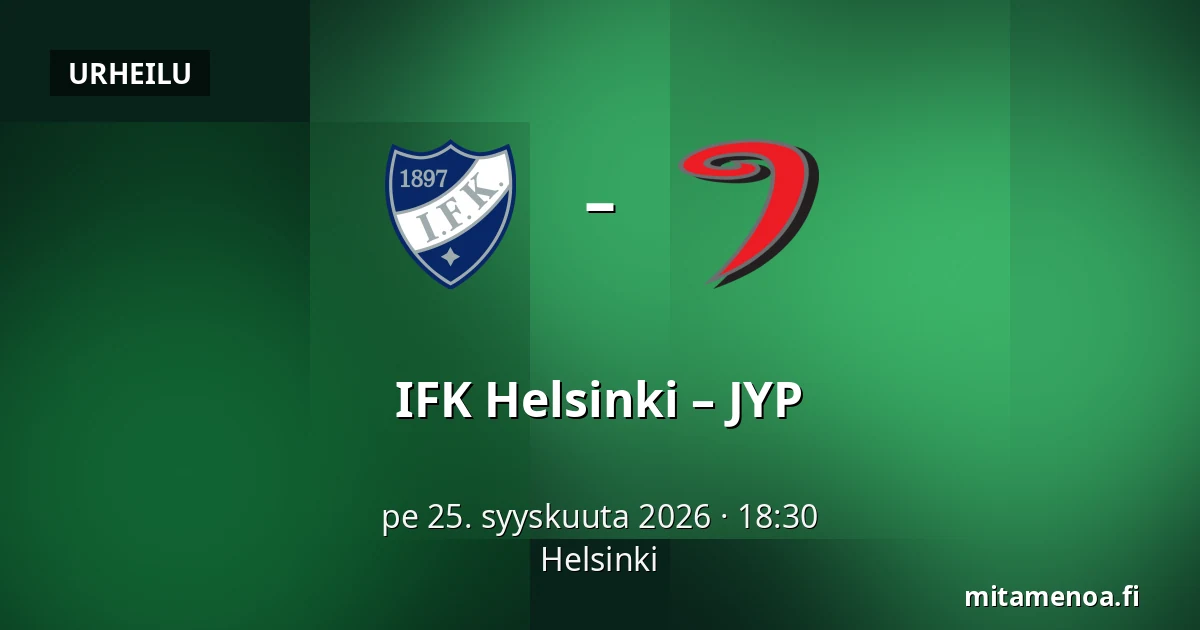 IFK Helsinki – JYP — Helsinki