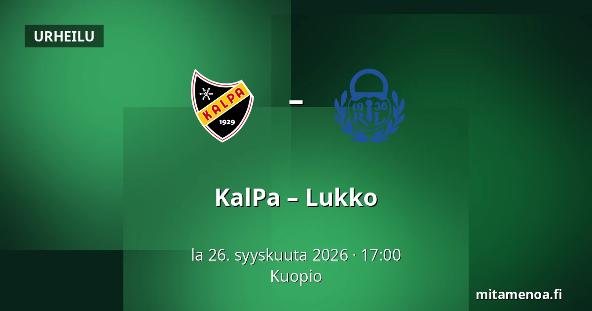 KalPa – Lukko — Kuopio