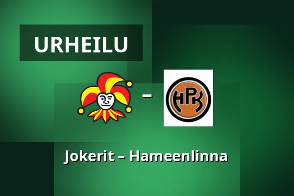 Jokerit – Hameenlinna — Helsinki
