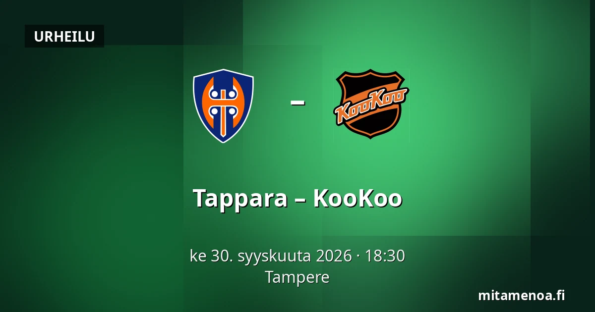 Tappara – KooKoo — Tampere