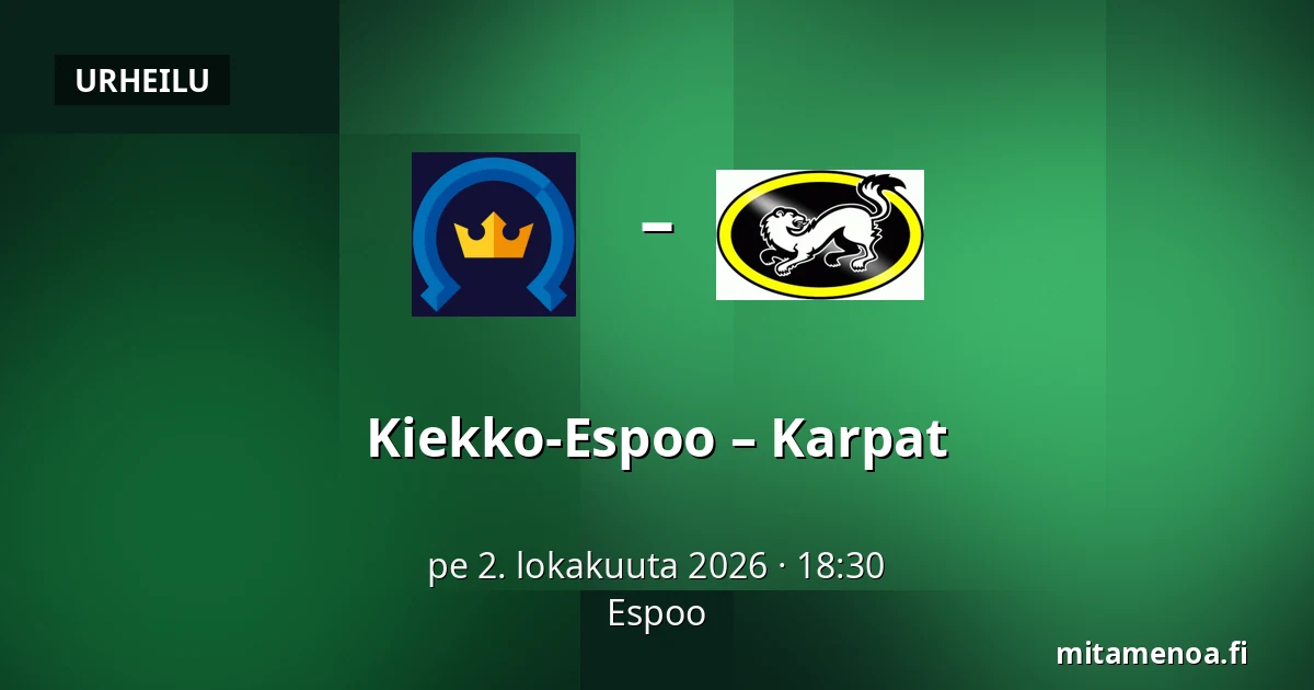 Kiekko-Espoo – Karpat — Espoo