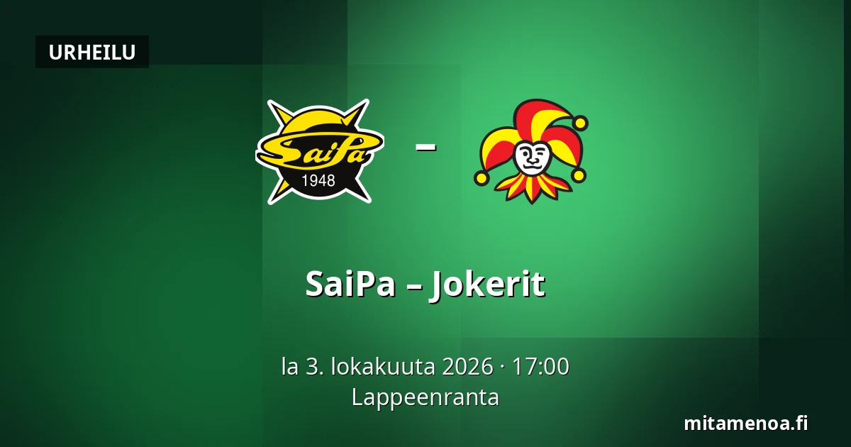 SaiPa – Jokerit — Lappeenranta