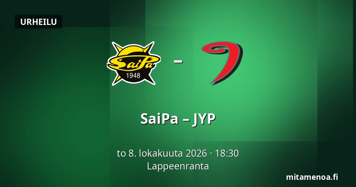 SaiPa – JYP — Lappeenranta