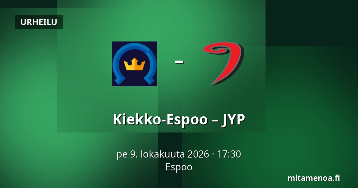 Kiekko-Espoo – JYP — Espoo