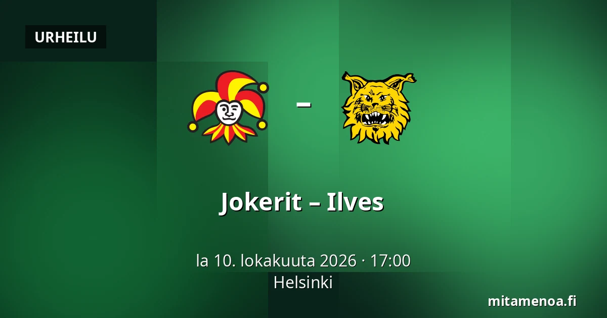Jokerit – Ilves — Helsinki