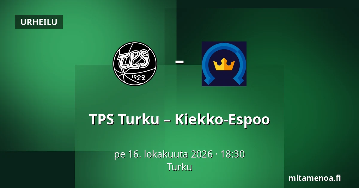 TPS Turku – Kiekko-Espoo — Turku