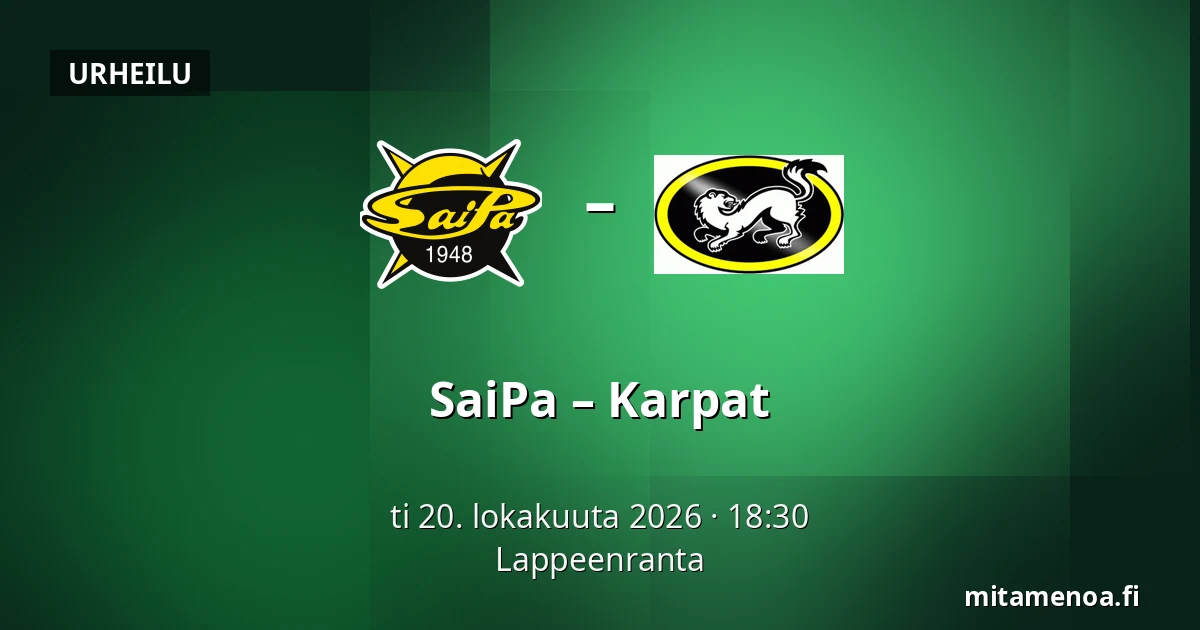 SaiPa – Karpat — Lappeenranta