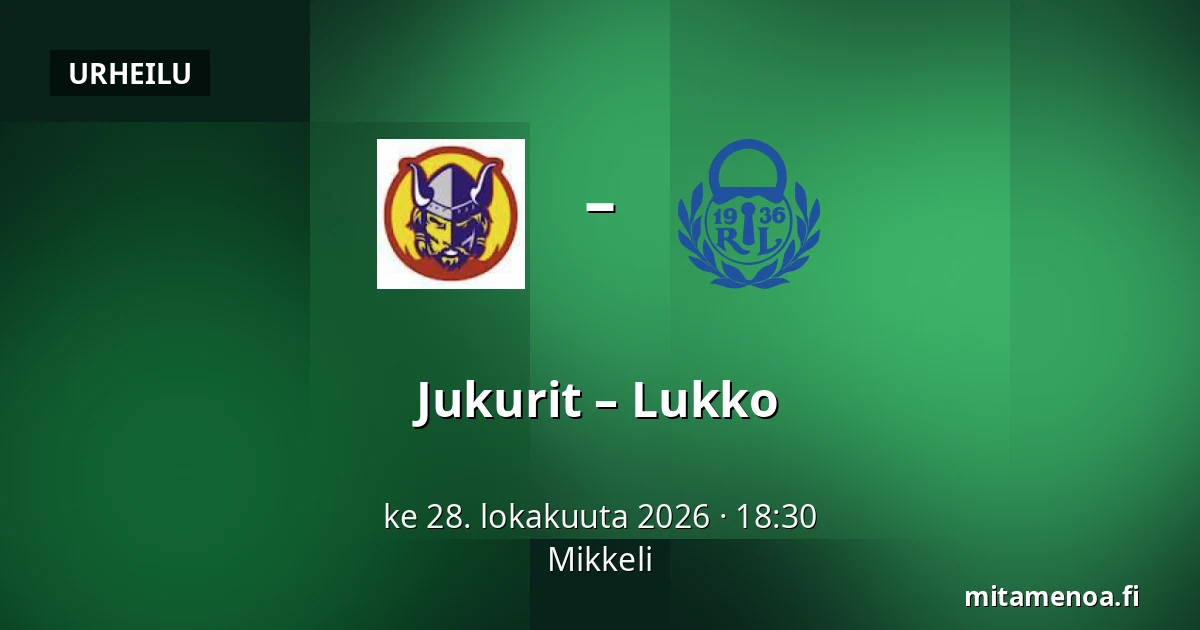 Jukurit – Lukko — Mikkeli