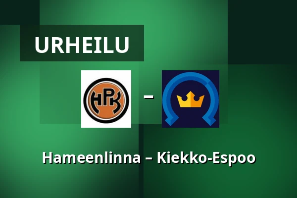 Hameenlinna – Kiekko-Espoo — Hämeenlinna