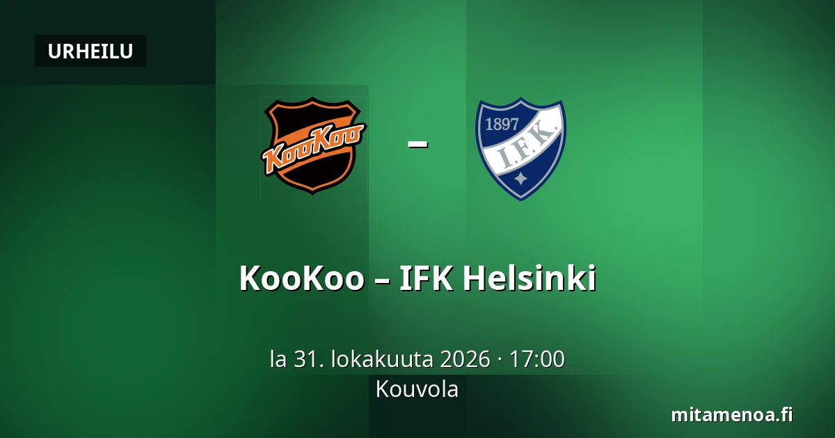 KooKoo – IFK Helsinki — Kouvola