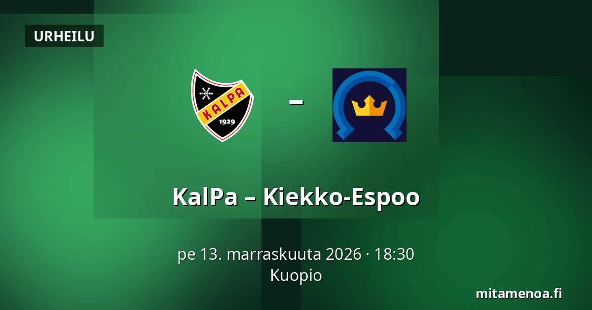 KalPa – Kiekko-Espoo — Kuopio
