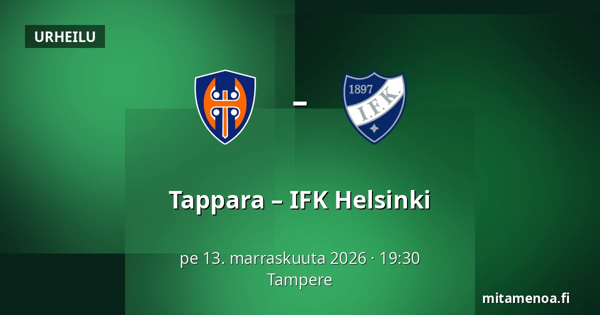 Tappara – IFK Helsinki — Tampere