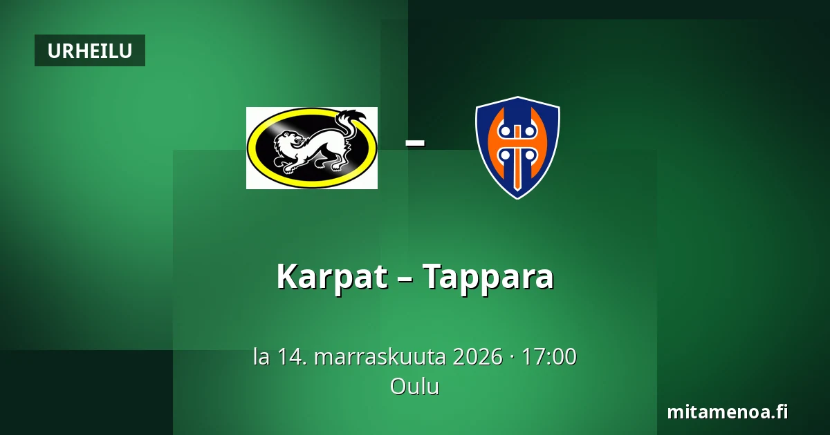 Karpat – Tappara — Oulu
