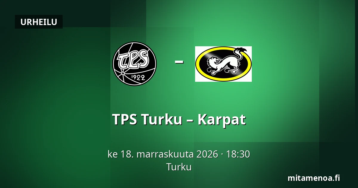 TPS Turku – Karpat — Turku