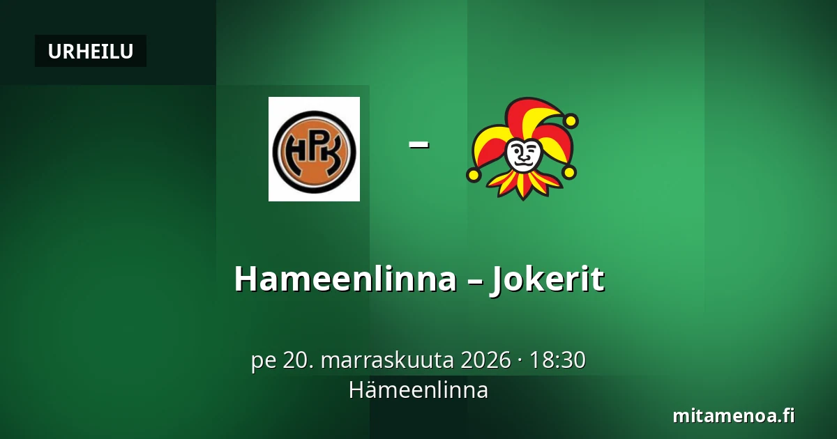 Hameenlinna – Jokerit — Hämeenlinna