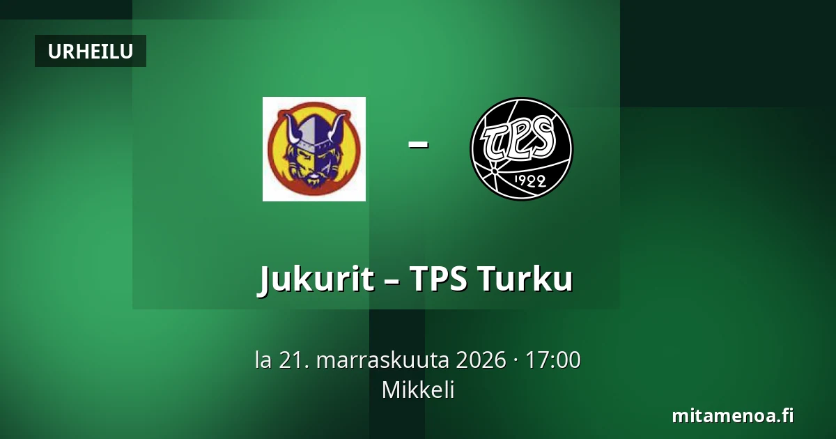 Jukurit – TPS Turku — Mikkeli