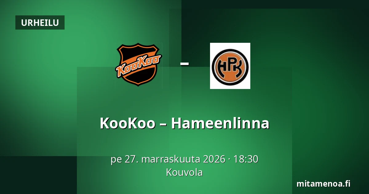 KooKoo – Hameenlinna — Kouvola