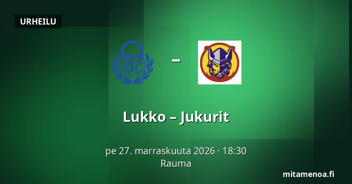 Lukko – Jukurit — Rauma