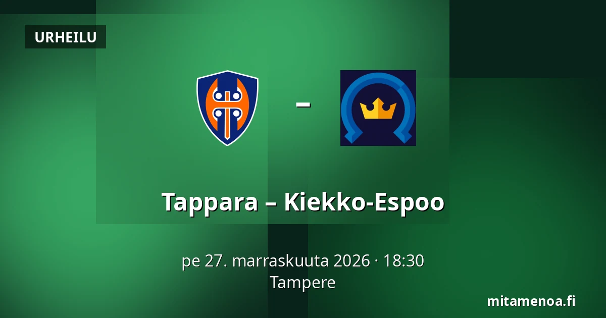 Tappara – Kiekko-Espoo — Tampere