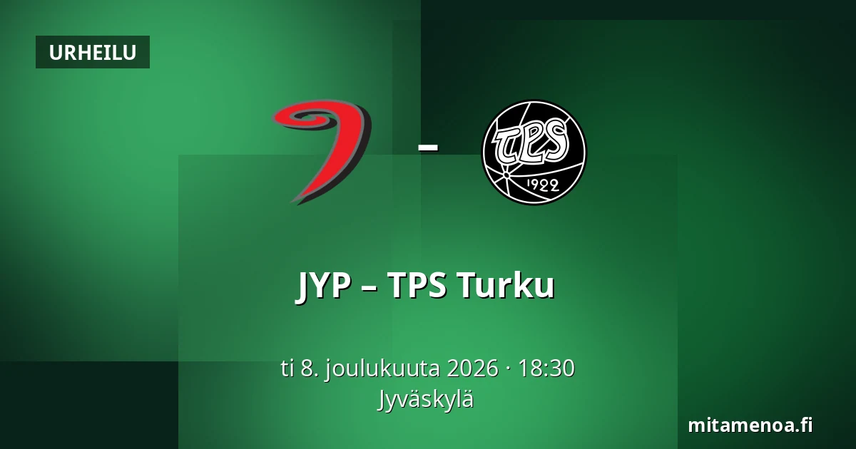 JYP – TPS Turku — Jyväskylä