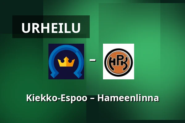 Kiekko-Espoo – Hameenlinna — Espoo