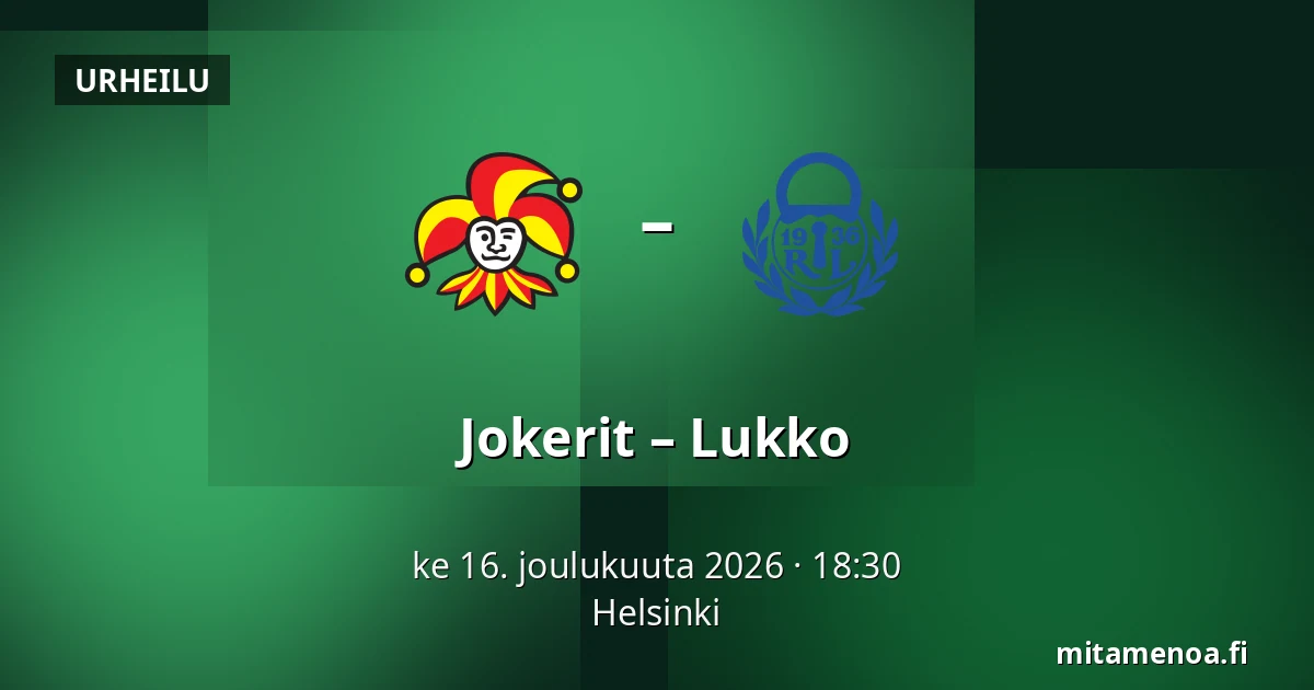 Jokerit – Lukko — Helsinki