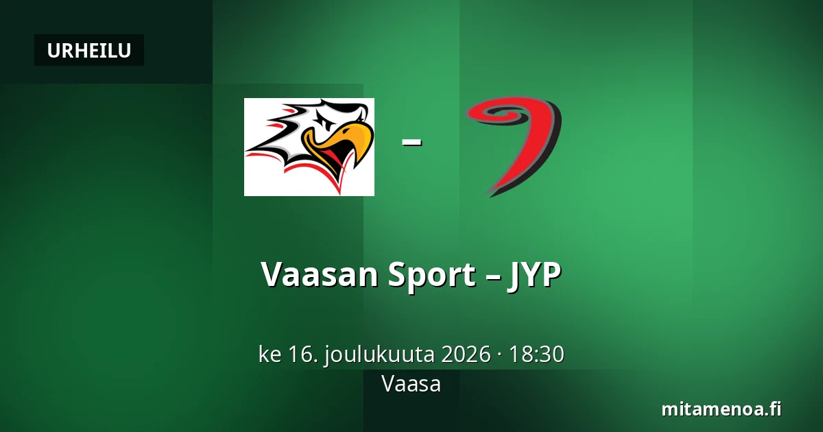 Vaasan Sport – JYP — Vaasa