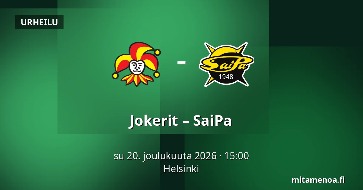 Jokerit – SaiPa — Helsinki