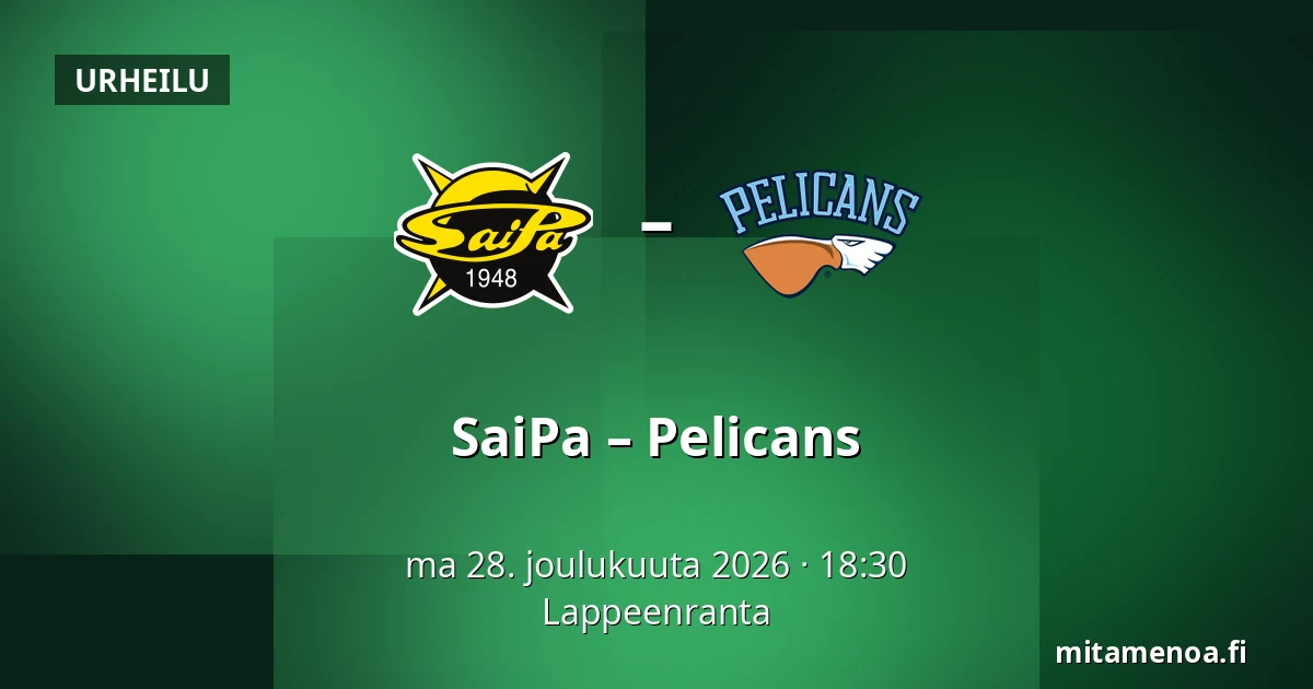 SaiPa – Pelicans — Lappeenranta