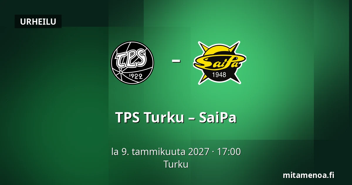 TPS Turku – SaiPa — Turku