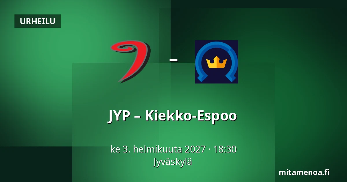 JYP – Kiekko-Espoo — Jyväskylä