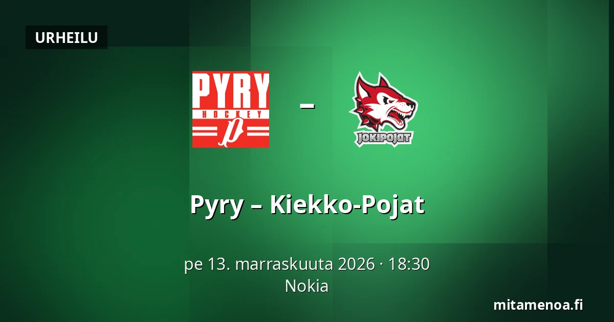 Pyry – Kiekko-Pojat — Nokia