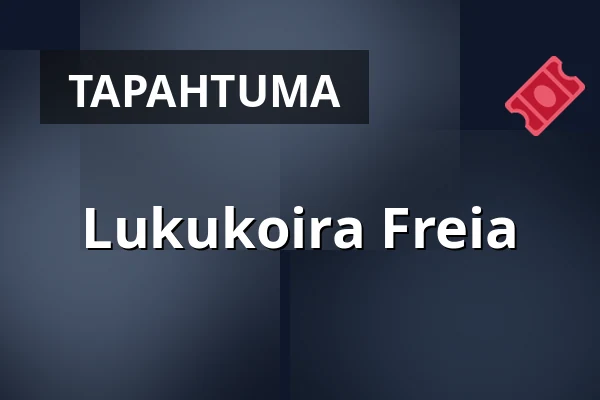 Lukukoira Freia — Laajalahden kirjasto, Espoo