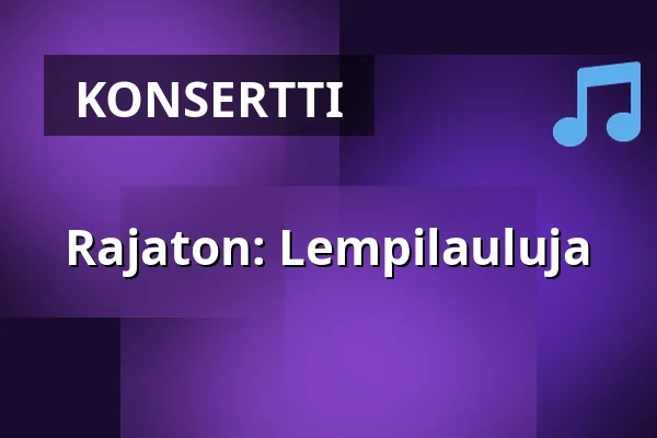 Rajaton: Lempilauluja — Someron kirkko, Somero