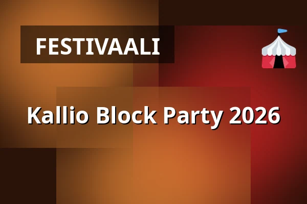 Kallio Block Party 2026 — Helsinki